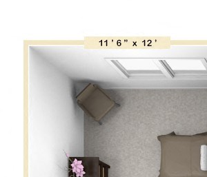 B1 - 2 Bed - 2 Bath Floor Plan B1 - 2 Bed - 2 Bath Floor Plan at Avant Apartments, Indiana
